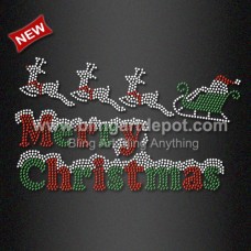 Christmas Rhinestone Transfers for Cloth Decoration
